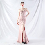 Plus Size Women Sequin Formal Party Maxi Evening Dress