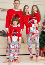 Christmas Family Wear home clothes snowflake Letter print long-sleeved Pajama Set