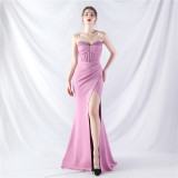 Plus Size Women Sequin Formal Party Maxi Evening Dress