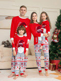 Christmas Family Wear home clothes snowflake Letter print long-sleeved Pajama Set