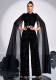 Women's Clothing Long Sleeve Round Neck Sequin Formal Party Jumpsuit