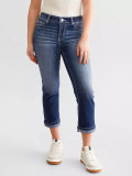 Women's Jeans Embroidered Slim Denim Trousers