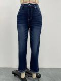 Women's Jeans Embroidered Slim Denim Trousers