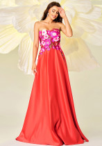 Elegant Strapless Long Formal Party Swing Evening Dress Bridesmaid Dress Elegant Strapless Long Formal Party Swing Evening Dress Bridesmaid Dress