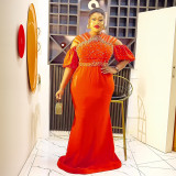 Plus size African Women formal party party dress