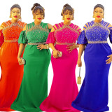 Plus size African Women formal party party dress