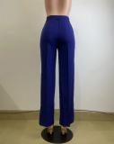 Women's Spring Autumn Winter High Waist Straight Wide Leg Casual Pants