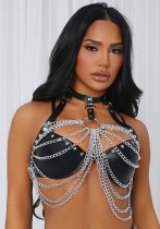 Sexy Lingerie Halter Leather Chain Bra Sexy Lingerie Halter Leather Chain Bra