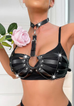 Sexy Lingerie Halter Leather Chain Bra Sexy Lingerie Halter Leather Chain Bra