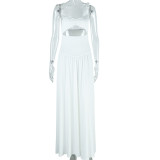 Women's Fashion Solid Color Dress Strap A-Lin Dress