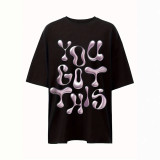 Women's Short Sleeve Print Trendy T-Shirt