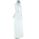Women's Fashion Solid Color Dress Strap A-Lin Dress
