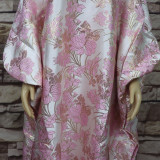 African Mother Loose Long Gown Bubu Bat Sleeves Robe Dress With Headscarf