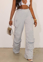 Autumn Women's Straight Trousers Cargo Pants