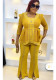 African Women's Suit Bubble Mesh Fashion Beaded Elastic Split Three-Piece Pants Set