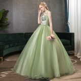 Women colorful puffy skirt maxi evening dress（Processing time need 3-6 days）