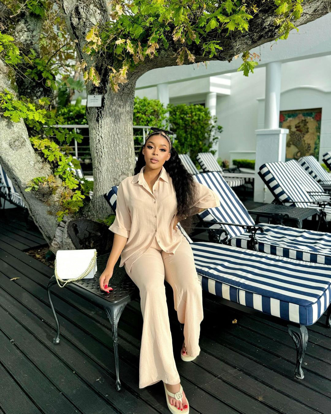 Women African Casual Short-sleeved shirt and trousers two-piece suit