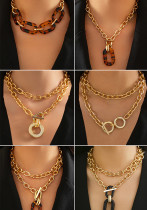 Women accessories style cross chain punk necklace