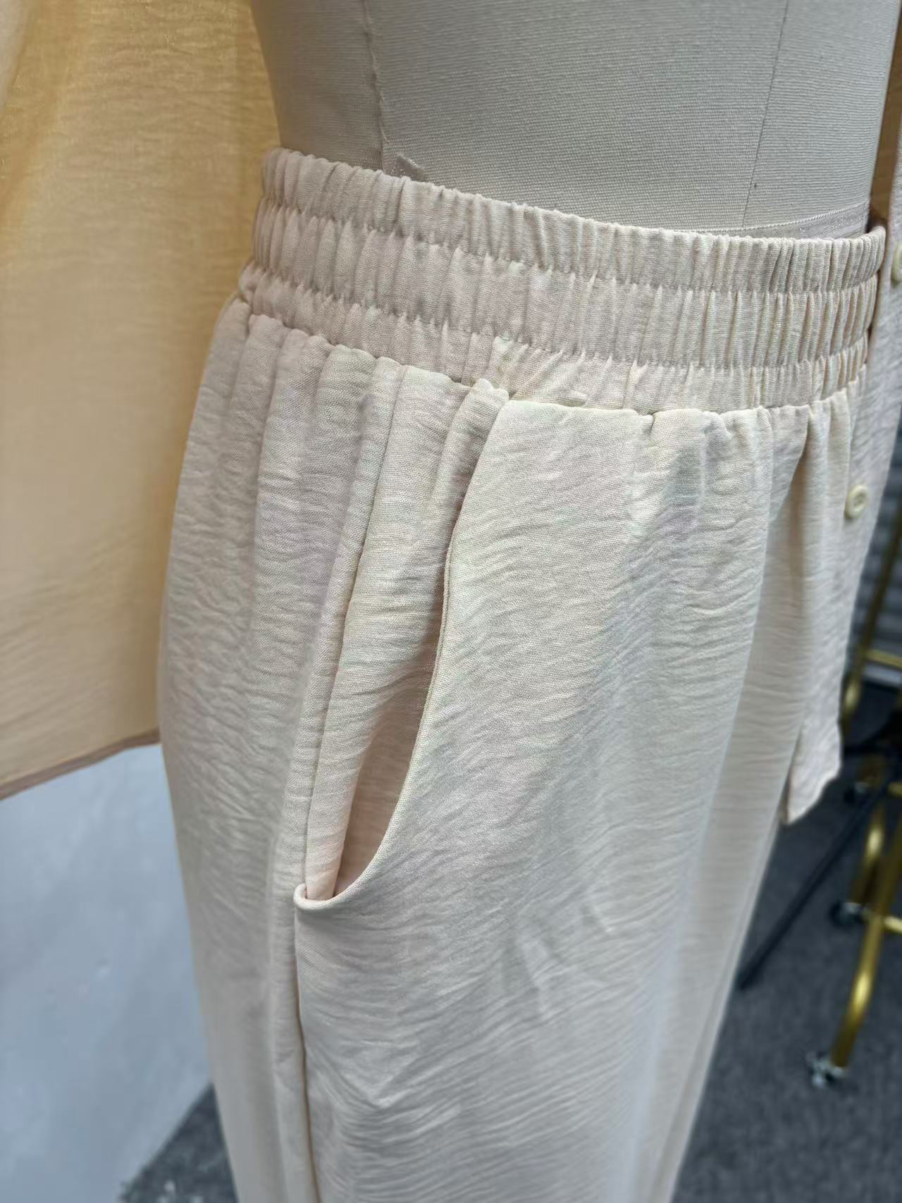 Women African Casual Short-sleeved shirt and trousers two-piece suit