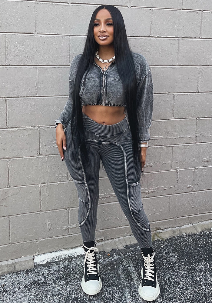 Women sports Top and Pant Casual Two Piece Set