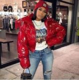 Women zippered padded coat