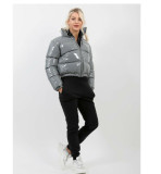 Women zippered padded coat