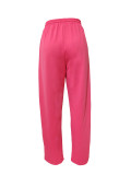 Women's Summer Loose Drawstring Trousers Solid Color Fashion Casual Pants