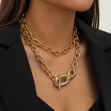 Women accessories style cross chain punk necklace