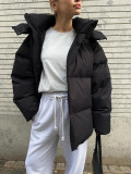 Autumn And Winter Women's Loose Cotton-Padded Jacket