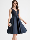 Lace Patchwork A-Line Formal Party Dress