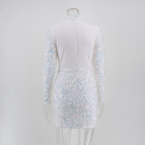 Sexy Long-Sleeved Sequin Women's Dress