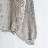 Women Round Neck lace knitting cardigan jacket