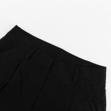 Women Linen summer casual sleeveless vest shorts Two Piece Set