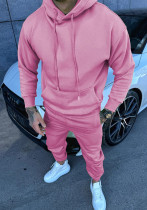 Men's Sports Casual Solid Hoodies and PantTwo Piece Set Men's Sports Casual Solid Hoodies and PantTwo Piece Set