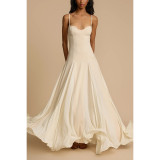 Women suspenders Casual Holidays zipper dress