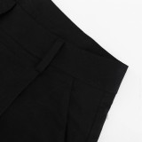 Women Linen summer casual sleeveless vest shorts Two Piece Set