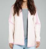 Women Nordic knitting Solid sweater jacket