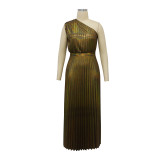 Women Slash Shoulder sleeveless Dress