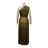 Women Slash Shoulder sleeveless Dress