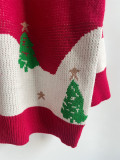 Christmas New Year Women Cute Snowman Round Neck Long Sleeve Knitting Sweater