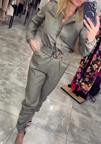 Women Autumn Long Sleeve Casual Jumpsuit Women Autumn Long Sleeve Casual Jumpsuit