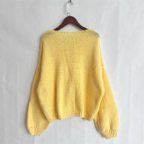 Women Round Neck lace knitting cardigan jacket