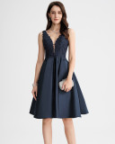 Lace Patchwork A-Line Formal Party Dress