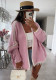 Women Nordic knitting Solid sweater jacket