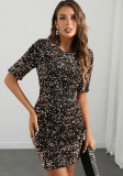 Women Party Sexy Sequin Backless Dress