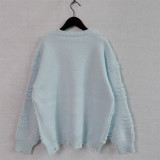 Christmas Women Solid Pearl Flocking New Year Sweater