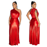 Women Slash Shoulder sleeveless Dress