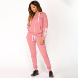 Women Long Sleeve Hoodies and Long Pants SportswearTwo Piece Set