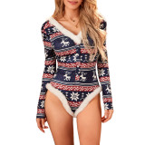 Christmas Women Printed Jumpsuit