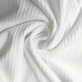 Plus Size Women summer white half-open collar long-sleeved dress